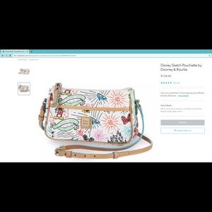 *RETIRED* Disney Dooney & Burke Sketch Lola Pouchette crossbody